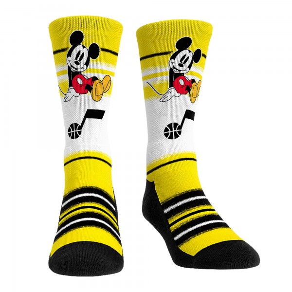Три пары носков Mickey Mouse Utah Jazz Rock Em Unisex Disney Crew - Gold