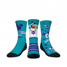 Три пары носков Mickey Mouse Charlotte Hornets Rock Em Youth Disney Crew - Teal