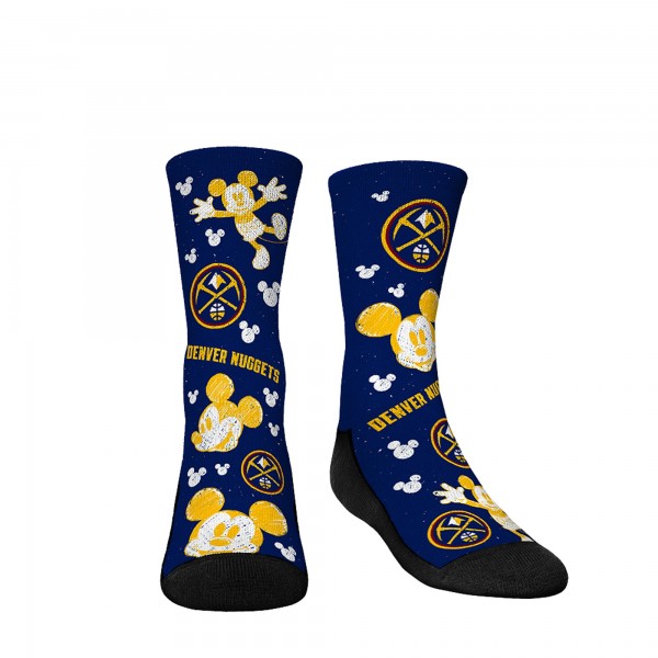 Три пары носков Mickey Mouse Denver Nuggets Rock Em Youth Disney Crew - Navy