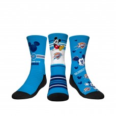 Три пары носков Mickey Mouse Oklahoma City Thunder Rock Em Youth Disney Crew - Light Blue