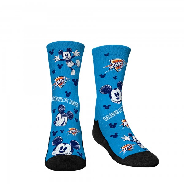 Три пары носков Mickey Mouse Oklahoma City Thunder Rock Em Youth Disney Crew - Light Blue