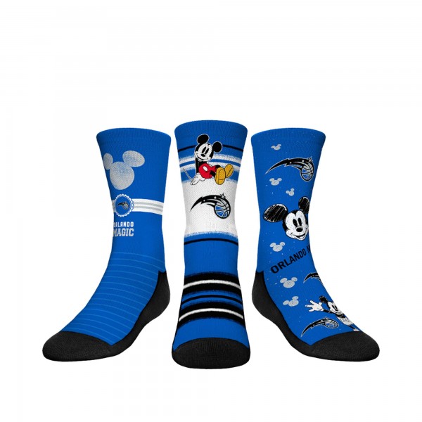Три пары носков Mickey Mouse Orlando Magic Rock Em Youth Disney Crew - Blue