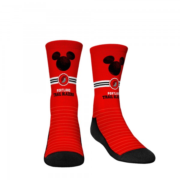 Три пары носков Mickey Mouse Portland Trail Blazers Rock Em Youth Disney Crew - Red