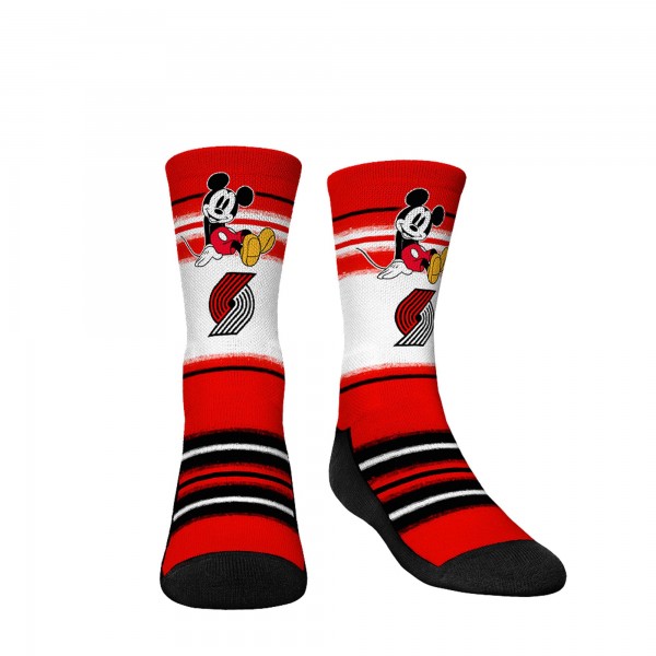 Три пары носков Mickey Mouse Portland Trail Blazers Rock Em Youth Disney Crew - Red