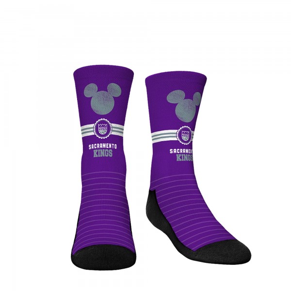 Три пары носков Mickey Mouse Sacramento Kings Rock Em Youth Disney Crew - Purple