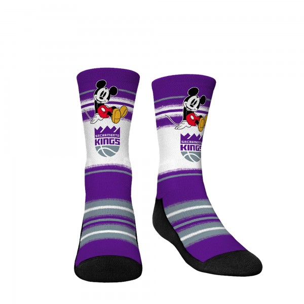 Три пары носков Mickey Mouse Sacramento Kings Rock Em Youth Disney Crew - Purple
