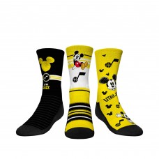 Три пары носков Mickey Mouse Utah Jazz Rock Em Youth Disney Crew - Gold