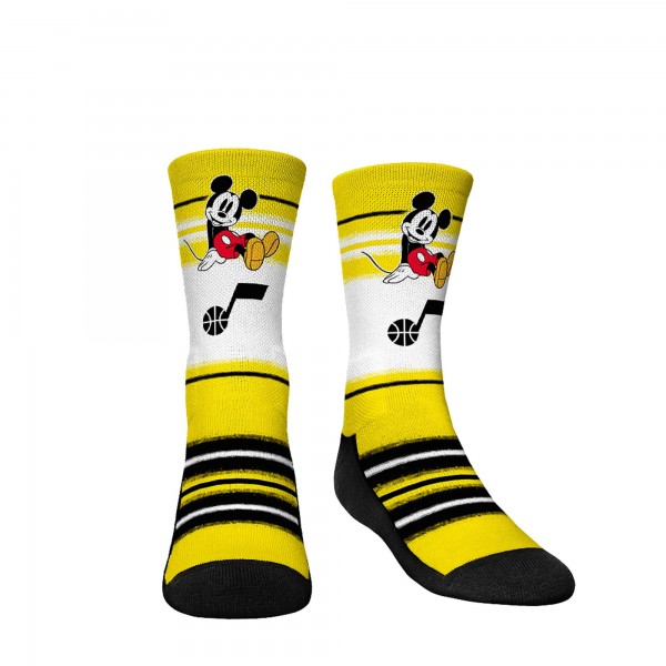 Три пары носков Mickey Mouse Utah Jazz Rock Em Youth Disney Crew - Gold