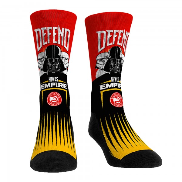 Три пары носков Darth Vader & Stormtrooper Atlanta Hawks Rock Em Unisex Star Wars - Red