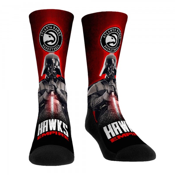 Три пары носков Darth Vader & Stormtrooper Atlanta Hawks Rock Em Unisex Star Wars - Red
