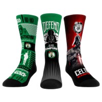 Три пары носков Darth Vader & Stormtrooper Boston Celtics Rock Em Unisex Star Wars - Kelly Green