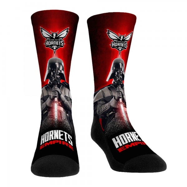Три пары носков Darth Vader & Stormtrooper Charlotte Hornets Rock Em Unisex Star Wars - Teal