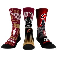 Три пары носков Darth Vader & Stormtrooper Cleveland Cavaliers Rock Em Unisex Star Wars - Wine
