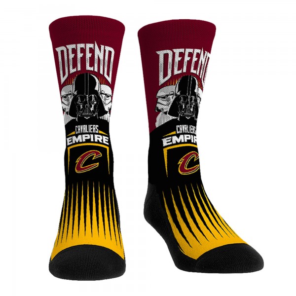 Три пары носков Darth Vader & Stormtrooper Cleveland Cavaliers Rock Em Unisex Star Wars - Wine