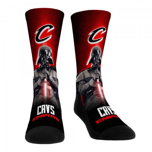 Три пары носков Darth Vader & Stormtrooper Cleveland Cavaliers Rock Em Unisex Star Wars - Wine