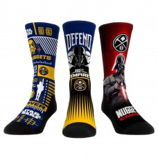 Три пары носков Darth Vader & Stormtrooper Denver Nuggets Rock Em Unisex Star Wars - Navy