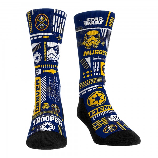 Три пары носков Darth Vader & Stormtrooper Denver Nuggets Rock Em Unisex Star Wars - Navy