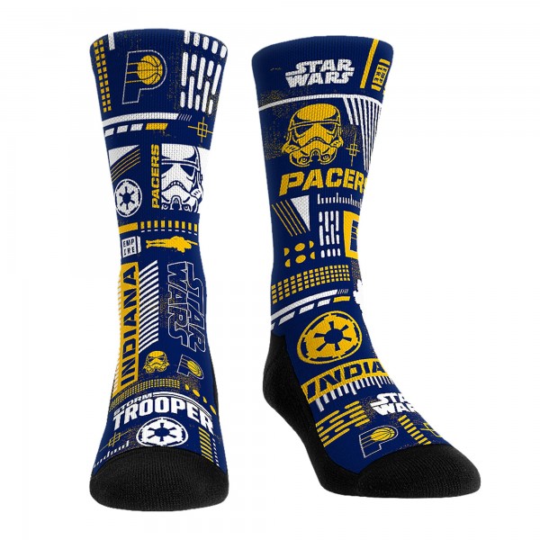 Три пары носков Darth Vader & Stormtrooper Indiana Pacers Rock Em Socks Unisex Star Wars Crew - Navy