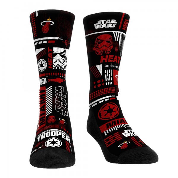 Три пары носков Darth Vader & Stormtrooper Miami Heat Rock Em Unisex Star Wars - Black