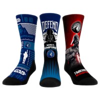 Три пары носков Darth Vader & Stormtrooper Minnesota Timberwolves Rock Em Unisex Star Wars - Navy
