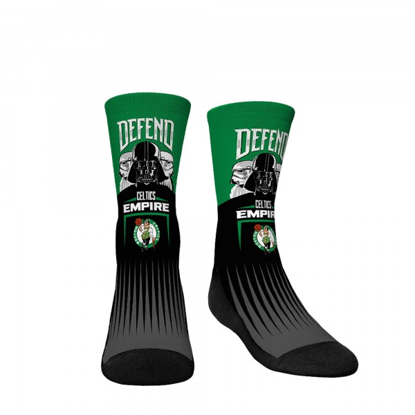 Носки Darth Vader & Stormtrooper Boston Celtics Rock Em Youth Three-Pack Star Wars Crew Set - Kelly Green