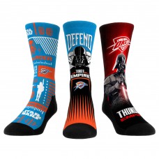 Три пары носков Darth Vader & Stormtrooper Oklahoma City Thunder Rock Em Unisex Star Wars - Light Blue