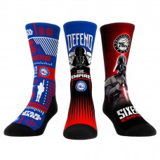 Три пары носков Darth Vader & Stormtrooper Philadelphia 76ers Rock Em Unisex Star Wars - Royal