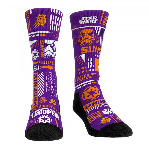 Три пары носков Darth Vader & Stormtrooper Phoenix Suns Rock Em Unisex Star Wars - Purple