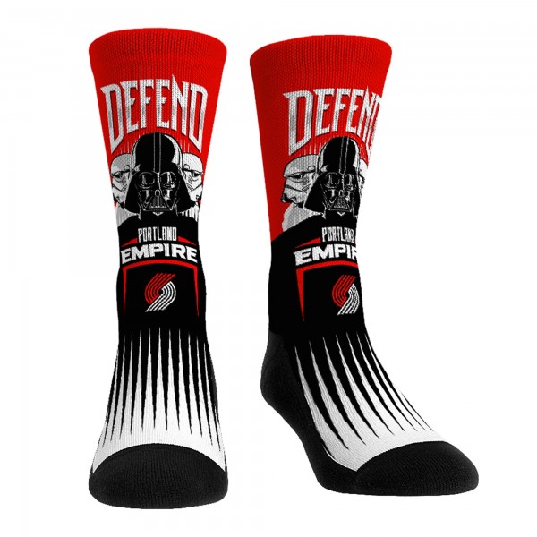 Три пары носков Darth Vader & Stormtrooper Portland Trail Blazers Rock Em Unisex Star Wars - Red