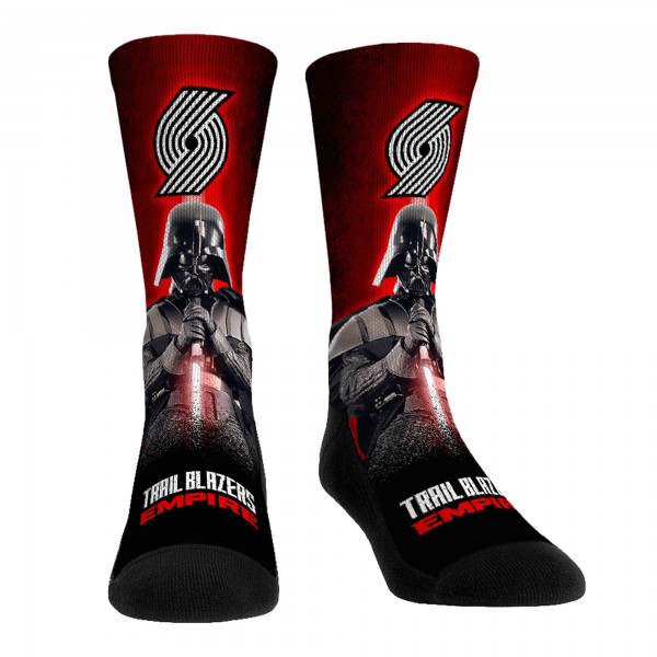 Три пары носков Darth Vader & Stormtrooper Portland Trail Blazers Rock Em Unisex Star Wars - Red