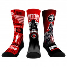 Три пары носков Darth Vader & Stormtrooper Toronto Raptors Rock Em Unisex Star Wars - Red