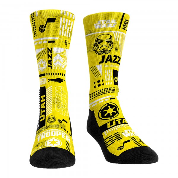 Три пары носков Darth Vader & Stormtrooper Utah Jazz Rock Em Unisex Star Wars - Gold