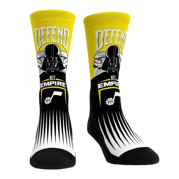 Три пары носков Darth Vader & Stormtrooper Utah Jazz Rock Em Unisex Star Wars - Gold