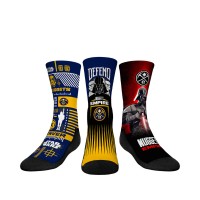 Три пары носков Darth Vader & Stormtrooper Denver Nuggets Rock Em Youth Star Wars - Navy