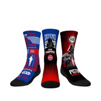 Три пары носков Darth Vader & Stormtrooper Detroit Pistons Rock Em Youth Star Wars - Blue