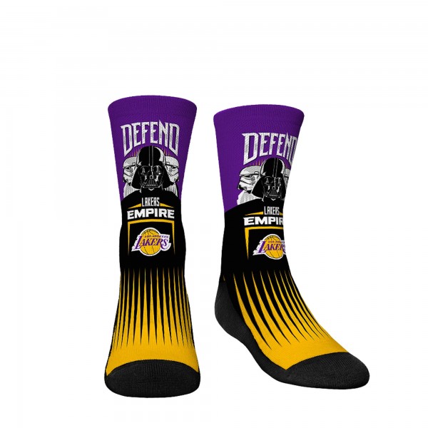 Три пары носков Darth Vader & Stormtrooper Los Angeles Lakers Rock Em Youth Star Wars - Purple