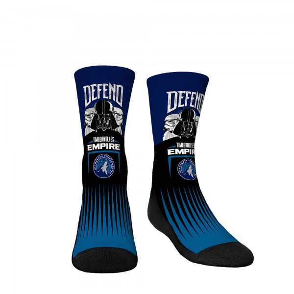 Три пары носков Darth Vader & Stormtrooper Minnesota Timberwolves Rock Em Youth Star Wars - Navy