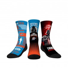 Три пары носков Darth Vader & Stormtrooper Oklahoma City Thunder Rock Em Youth Star Wars - Light Blue