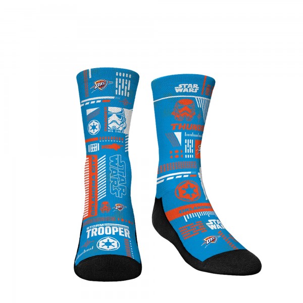 Три пары носков Darth Vader & Stormtrooper Oklahoma City Thunder Rock Em Youth Star Wars - Light Blue