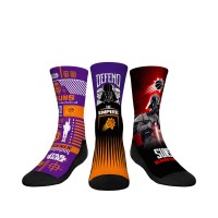 Три пары носков Darth Vader & Stormtrooper Phoenix Suns Rock Em Youth Star Wars - Purple