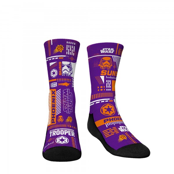 Три пары носков Darth Vader & Stormtrooper Phoenix Suns Rock Em Youth Star Wars - Purple