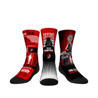 Три пары носков Darth Vader & Stormtrooper Portland Trail Blazers Rock Em Youth Star Wars - Red