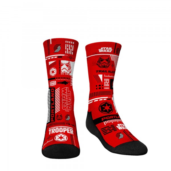 Три пары носков Darth Vader & Stormtrooper Portland Trail Blazers Rock Em Youth Star Wars - Red