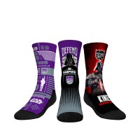 Три пары носков Darth Vader & Stormtrooper Sacramento Kings Rock Em Youth Star Wars - Purple