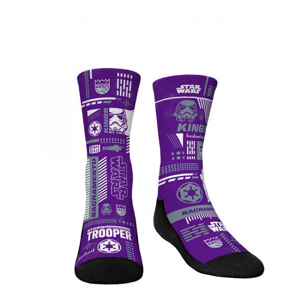 Три пары носков Darth Vader & Stormtrooper Sacramento Kings Rock Em Youth Star Wars - Purple