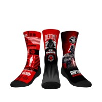 Три пары носков Darth Vader & Stormtrooper Toronto Raptors Rock Em Youth Star Wars - Red