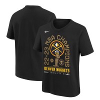 Футболка Denver Nuggets Nike Youth 2023 NBA Finals Champions Locker Room - Black