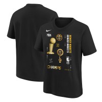 Футболка Denver Nuggets Nike Youth 2023 NBA Finals Champions Celebration Expressive - Black
