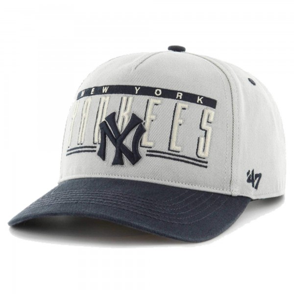 Бейсболка New York Yankees 47 Gray Double Headed Baseline Hitch