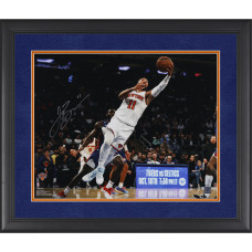 Фото с автографом Jalen Brunson New York Knicks Fanatics Authentic Framed 16 x 20 Layup in White Jersey